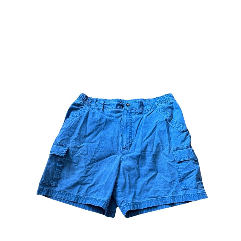 LL Bean Chino Shorts Navy Blue Comfort Waist Men's Size 34